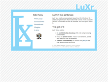 Tablet Screenshot of luxr.metaclassofnil.com